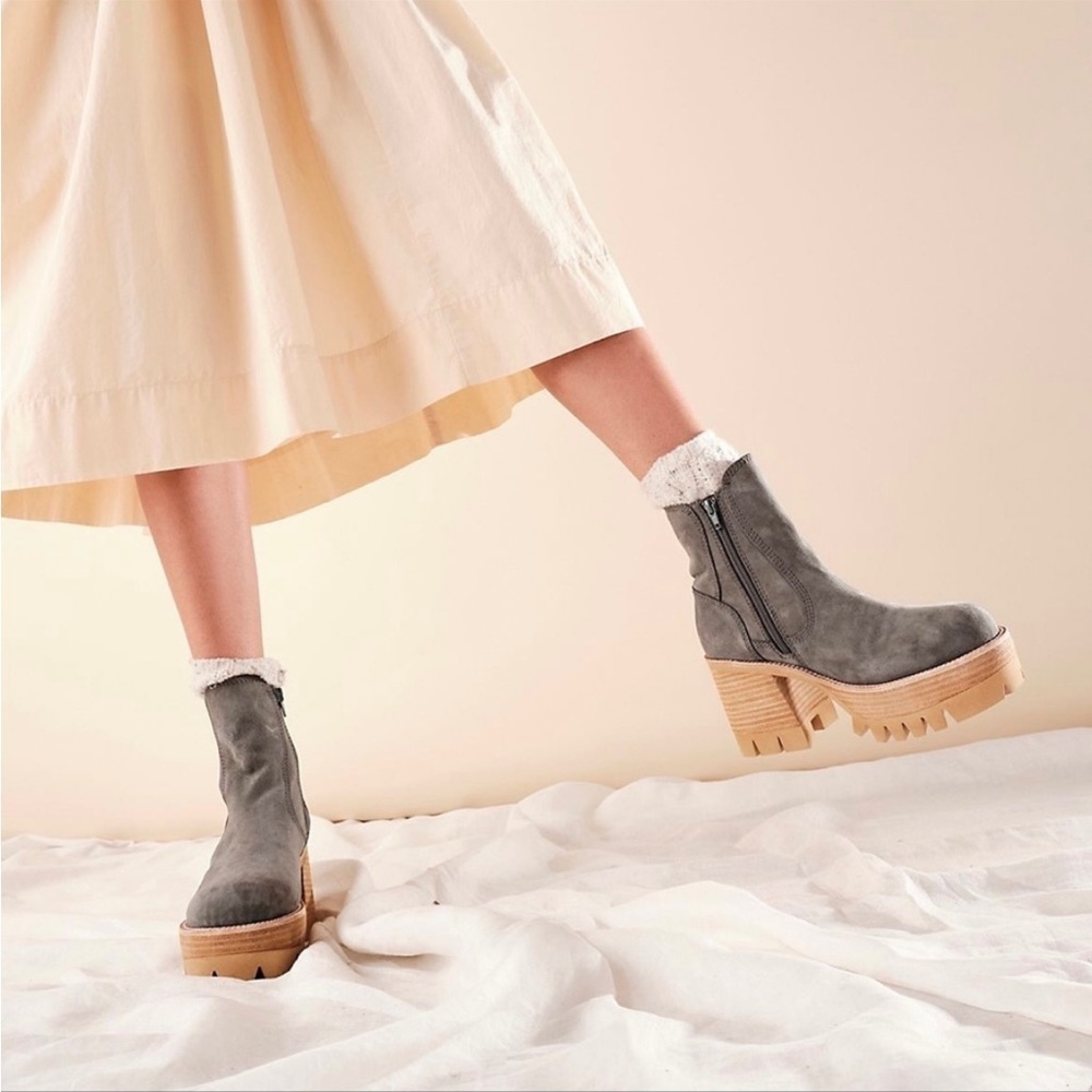 New Free People Jeffrey Campbell Preston Platform Ankle Boots Size 10